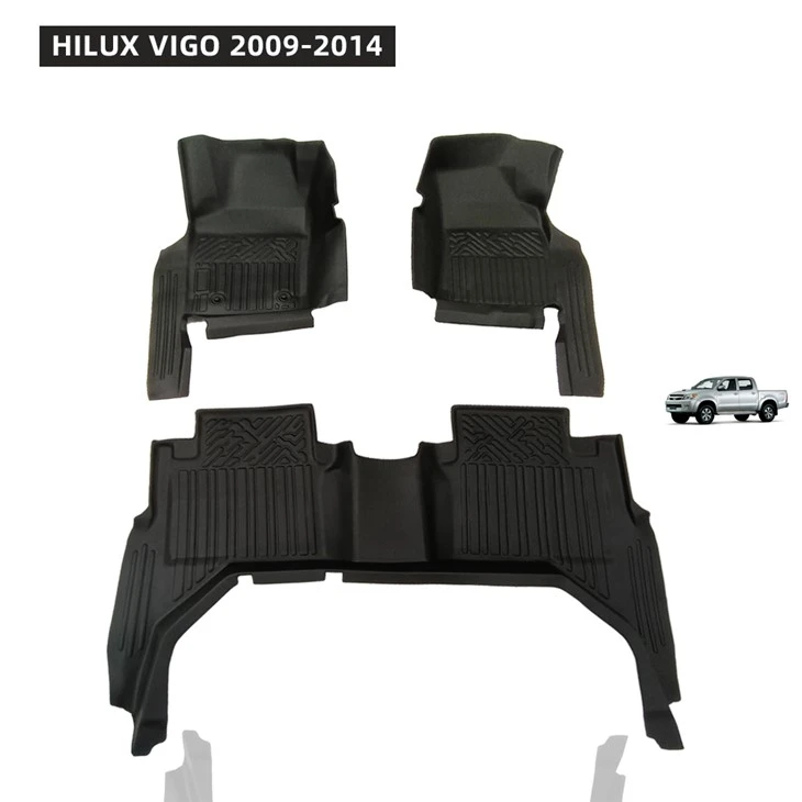 Professional Design 5D Tpe Car Mat for HILUX VIGO 2009-2014